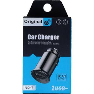 شارژر فندکی دو پورت no-7