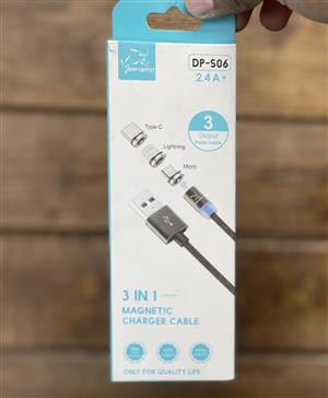 کابل شارژ مگنتی چند کاره (type c / micro usb/ lightning) مدل one depot DP-S06
